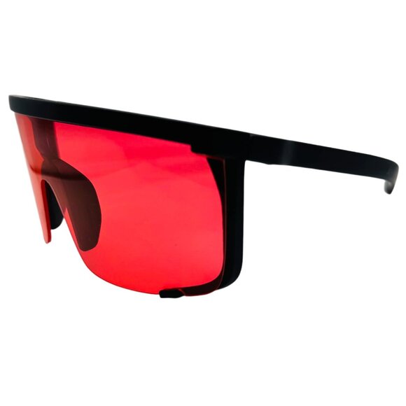 9295 | Red Wrap Sunglasses - Picture 3 of 5